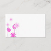 Pink Daisy Wedding Platzkarte Holders (Rückseite)