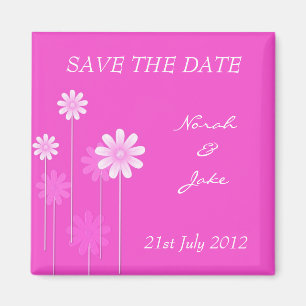 Pink Daisy Wedding rettet das Date Magnet