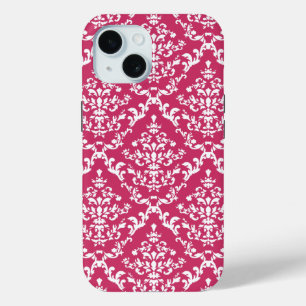 Pink Damask #1 bei VictoriaShaylee Case-Mate iPhone Hülle