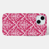 Pink Damask #1 bei VictoriaShaylee Case-Mate iPhone Hülle (Rückseite (Horizontal))