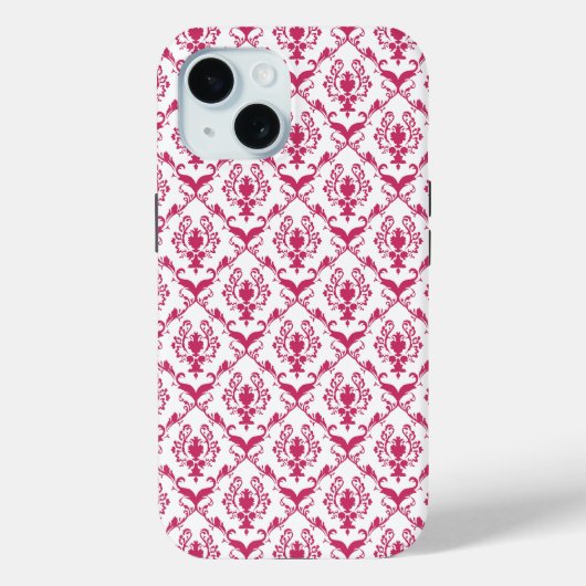 Pink Damask #2 bei VictoriaShaylee Case-Mate iPhone Hülle (Rückseite)