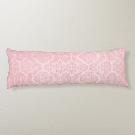 Pink Damask Glam Seitenschläferkissen (Rückseite)