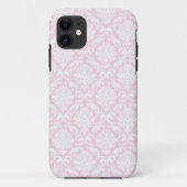 Pink Damask Handy Case (Rückseite)