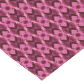 Pink Damask Herz Kurzer Tischläufer (Ecke)