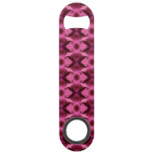 Pink Damask Herz Speed Flaschenöffner (Vorderseite)