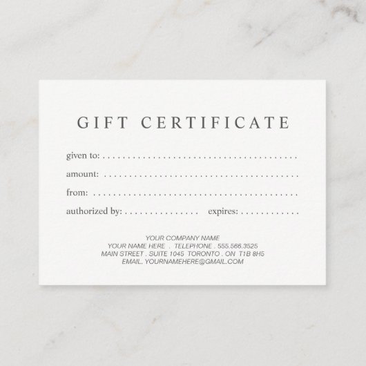 Pink Damask - individualisierbares Geschenkzertifi Rabattkarte (Rückseite)