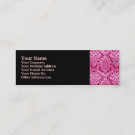 PINK DAMASK MINI VISITENKARTE