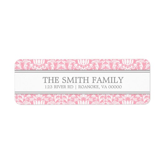 Pink Damask Muster (Vorne)