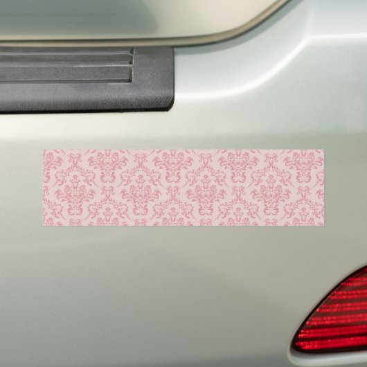 Pink Damask Muster Autoaufkleber (Auf Auto)