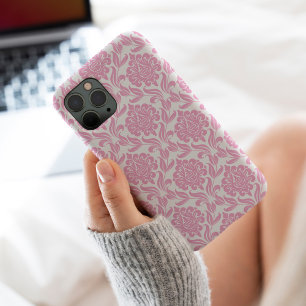 Pink Damask Muster iPhone 15 Pro Max Hülle