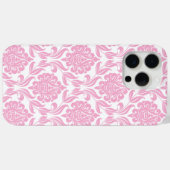 Pink Damask Muster Case-Mate iPhone Hülle (Rückseite (Horizontal))