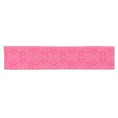 Pink Damask Muster Kurzer Tischläufer (Horizontal)