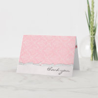 Pink Damask Vielen Dank