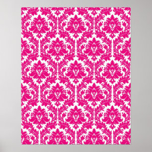 Pink-Damast Poster