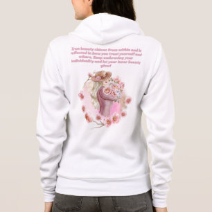 Pink Dance Silhouette Motivierend Hoodie
