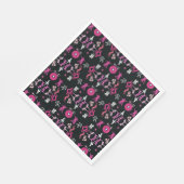 Pink Dancer Gemusterte Wohngestaltung Serviette (Ecke)