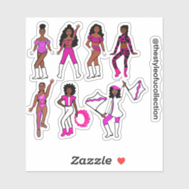 Pink Dancer Stickers #1 Aufkleber