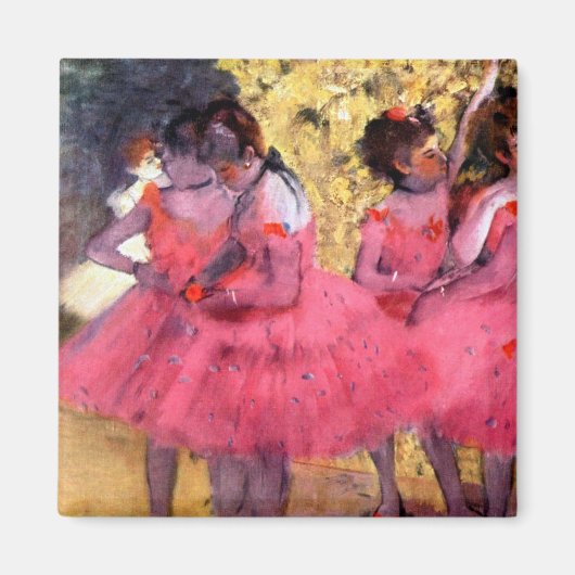 Pink Dancers, Edgar Degas Magnet (Vorne)
