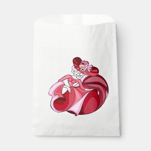 Pink Dancing Girl Fvor Bag Geschenktütchen (Vorderseite)