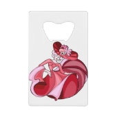 Pink Dancing Girl Geldbeutel Flaschenöffner (Vorderseite)