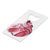 Pink Dancing Girl Geldbeutel Flaschenöffner (Rückseite Schrägansicht)