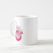 Pink Dancing Girl Kaffeetasse (Vorderseite Links)