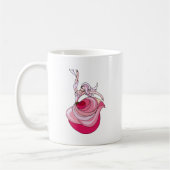 Pink Dancing Girl Kaffeetasse (Links)