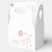 Pink Dancing Princess Swan Balloon Babydusche Geschenkschachtel (Geöffnet)