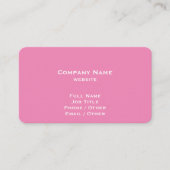 Pink Dandela Business Card Visitenkarte (Vorderseite)