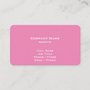 Pink Dandela Business Card Visitenkarte
