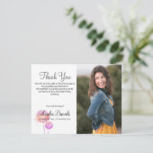 Pink Dandelion Clock Begräbnis Danke Karten (Stehend Vorderseite)