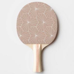 Pink Dandelion Hex Tile Tischtennis Schläger
