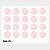 Pink Dandelion Stationary Runder Aufkleber (Blatt)