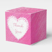 Pink Danke, Cupcake Box Geschenkschachtel (Vorderseite)