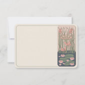 Pink Danke, dass ihr die Belle Epoque Dragonfly Ho Einladung (Rückseite)