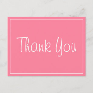 Pink Danke für das Brautparty der Hochzeitsfeier Postkarte