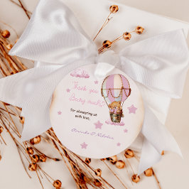 Pink danke Ihnen Beary Much Teddy Bär Geschenkanhänger