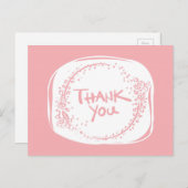 PINK Dankeschön Karte (Vorne/Hinten)