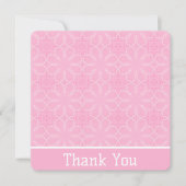 Pink Dankeschön Karte (Vorderseite)
