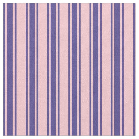 Pink & Dark Slate Blue Linse Muster Stoff (Nahaufnahme)