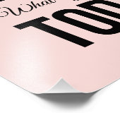 Pink das inspirierende Zitat der Zukunft Fotodruck (Ecke)