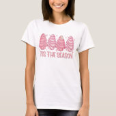 Pink Das ist der Weihnachtsbaum Weihnachten Weihna T-Shirt (Vorderseite)