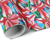 Pink Day lila Aquarellmalerei Geschenkpapier (Rolleneckpunkt)