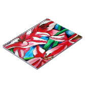 Pink Day lila Aquarellmalerei Notizblock (Linke Seite)