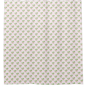 Pink Deck Die Palmen Tropical Weihnachten Santa Fl Duschvorhang