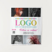 Pink Dein Logo Fotos QR Code Social Media Promo