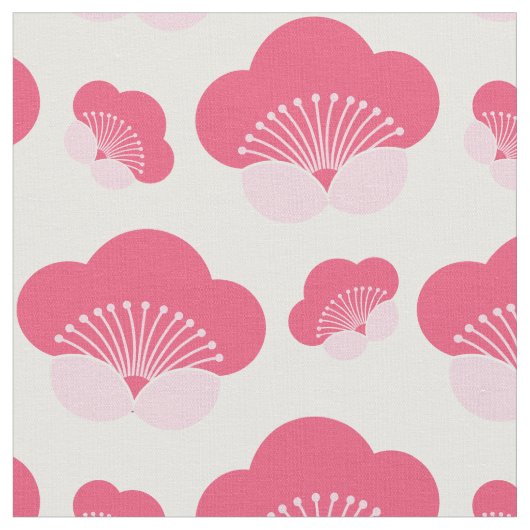 Pink Deko Floral Design Stoff (Nahaufnahme)