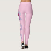 Pink Delaware Staat Blume Peach Blossom Leggings (Rückseite)