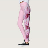Pink Delaware Staat Blume Peach Blossom Leggings (Links)