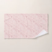 Pink Delicate Damask Muster Luxuriöses Badetuch Se Badhandtuch Set (Handtuch)